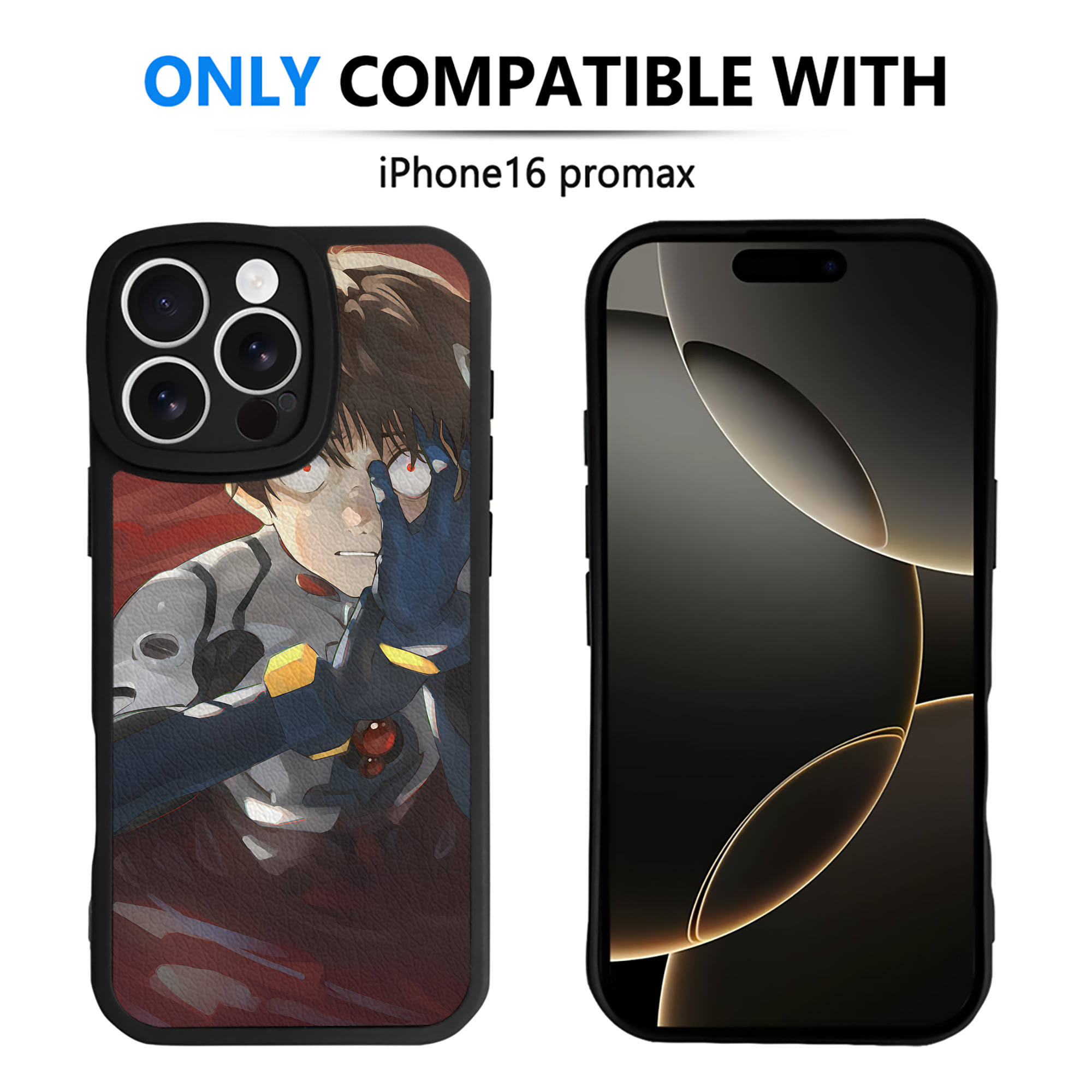 （画像用） EVA 新世紀エヴァンゲリオン 【iPhone 16シリーズ対応】シリコンスマホケース（レザー調） 材質：シリコン